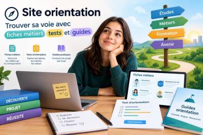 Site orientation : trouver sa voie avec fiches métiers, tests et guides